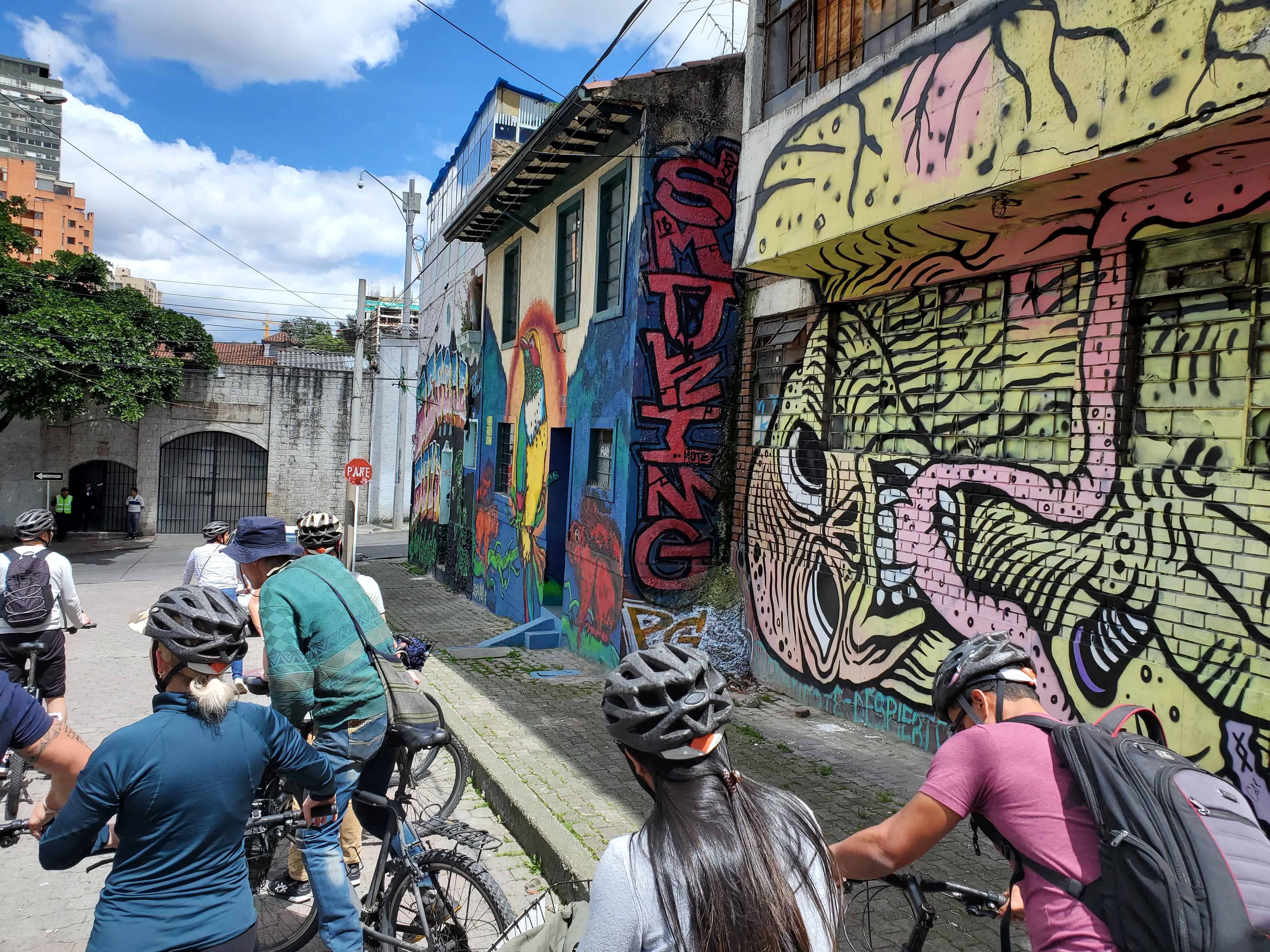Cycling along Bogotá's side streets is a window into the city's thriving street art