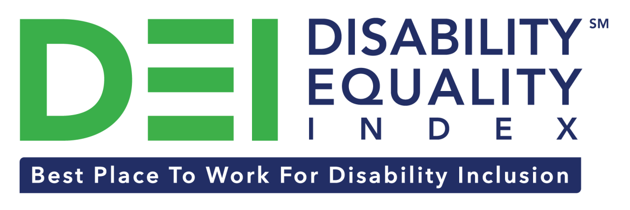 Disability Equality Index Best Place to work for Disability Inclusion logo 