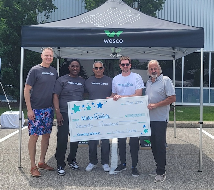 Wesco Day of Caring Make a Wish donation.