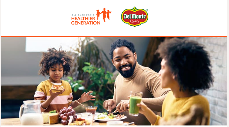 Through resources and inspiration, Del Monte Foods and Healthier Generation team up this holiday season to foster connections and wellbeing through mealtimes.