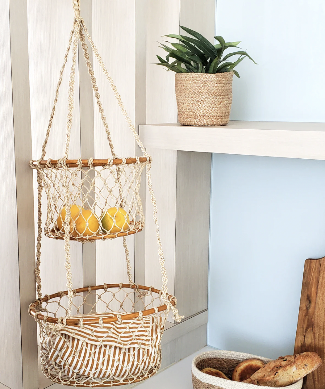 Double Hanging Basket - sustainable holiday gifts - sustainable holiday gift guide