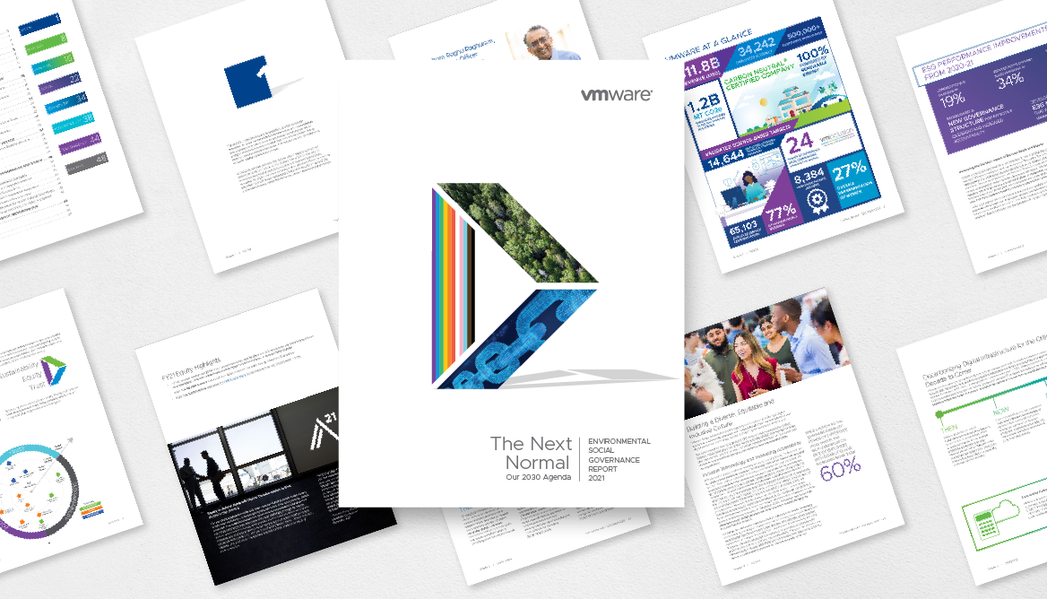 VMware's ESG report cover