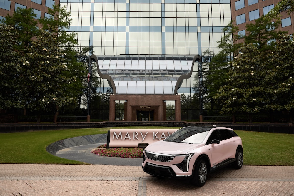 pink Cadillac OPTIQ