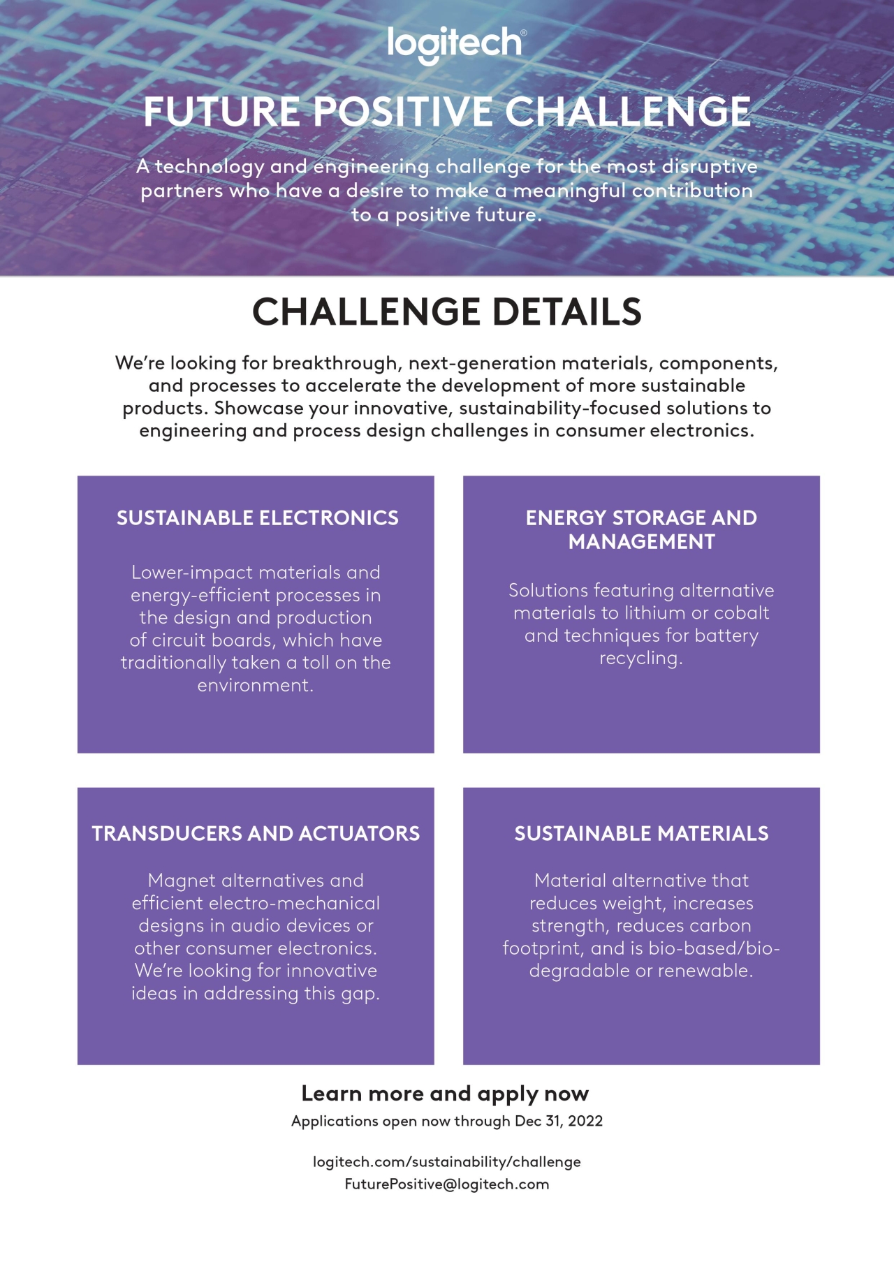 Future Positive Technology Challenge info