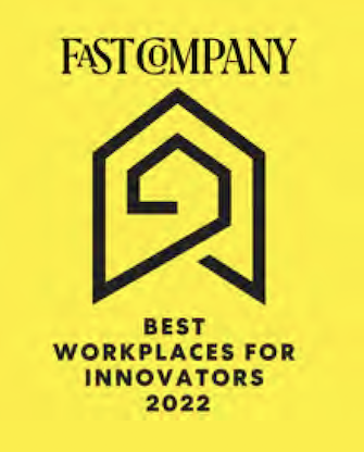 Fast Company BEST WORKPLACES FOR INNOVATORS 2022