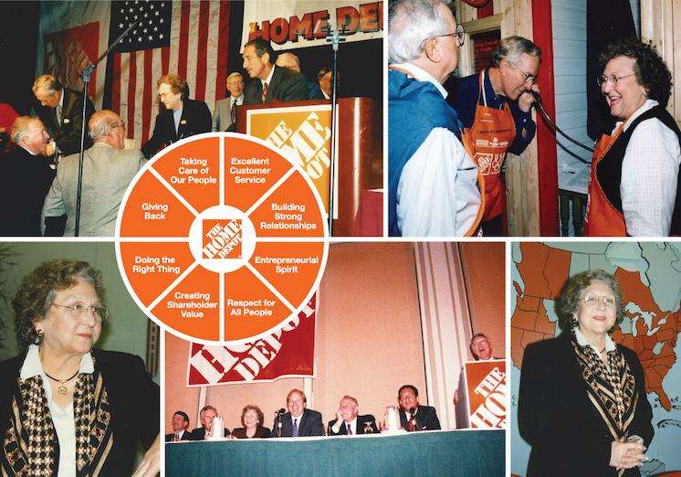 Collage of Faye Wilsone; The Home Depot.