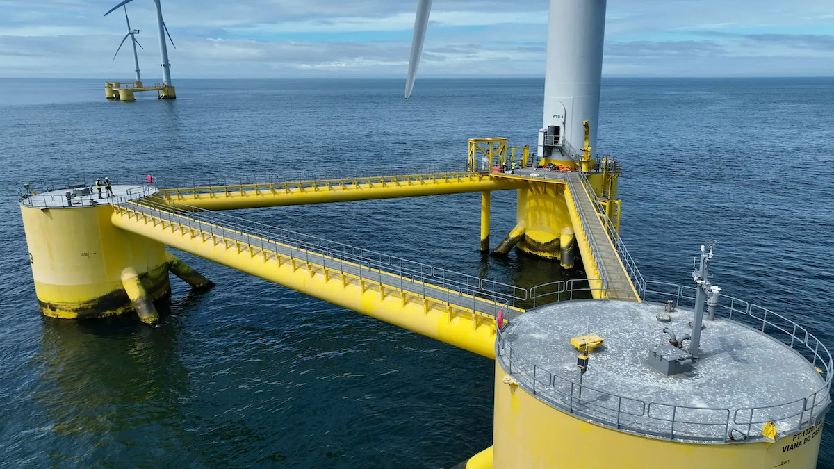 floating offshore wind energy farm in Portugal