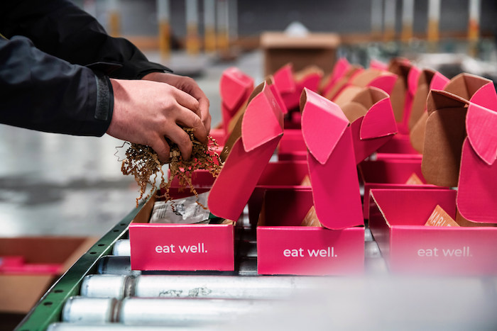 eat well boxes being filed