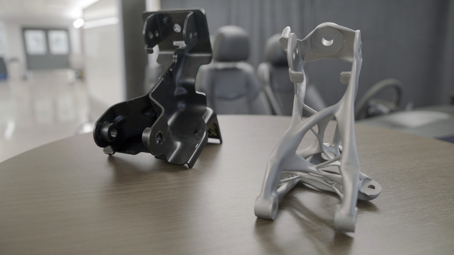 GM seat brackets made with generative design