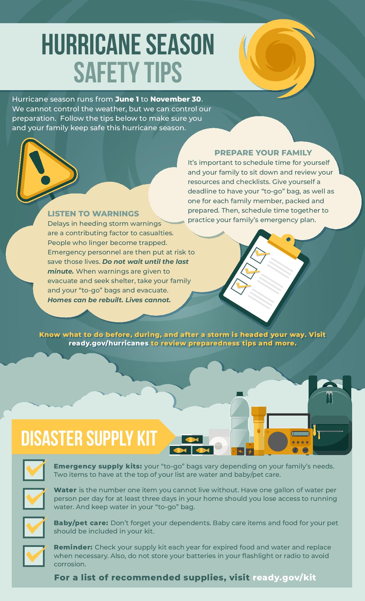 Hurricane Safety Infographic