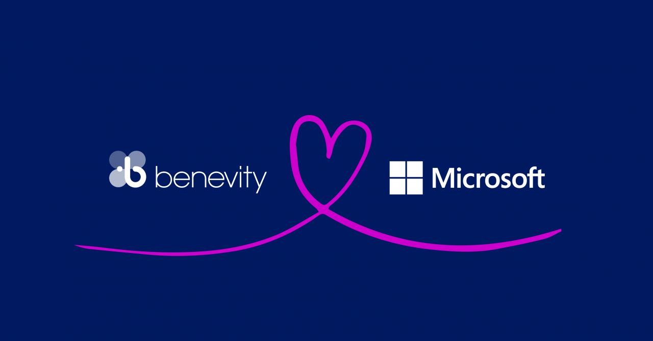 Benevity and Microsoft logos