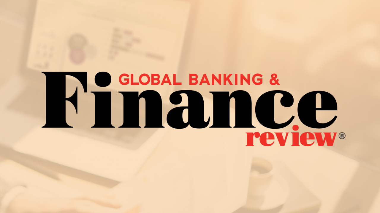 Banner reading, "Global Banking & Finance Review"