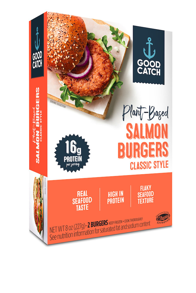 Good Catch Plant-based Salmon Burgers - New Plant-Based Foods
