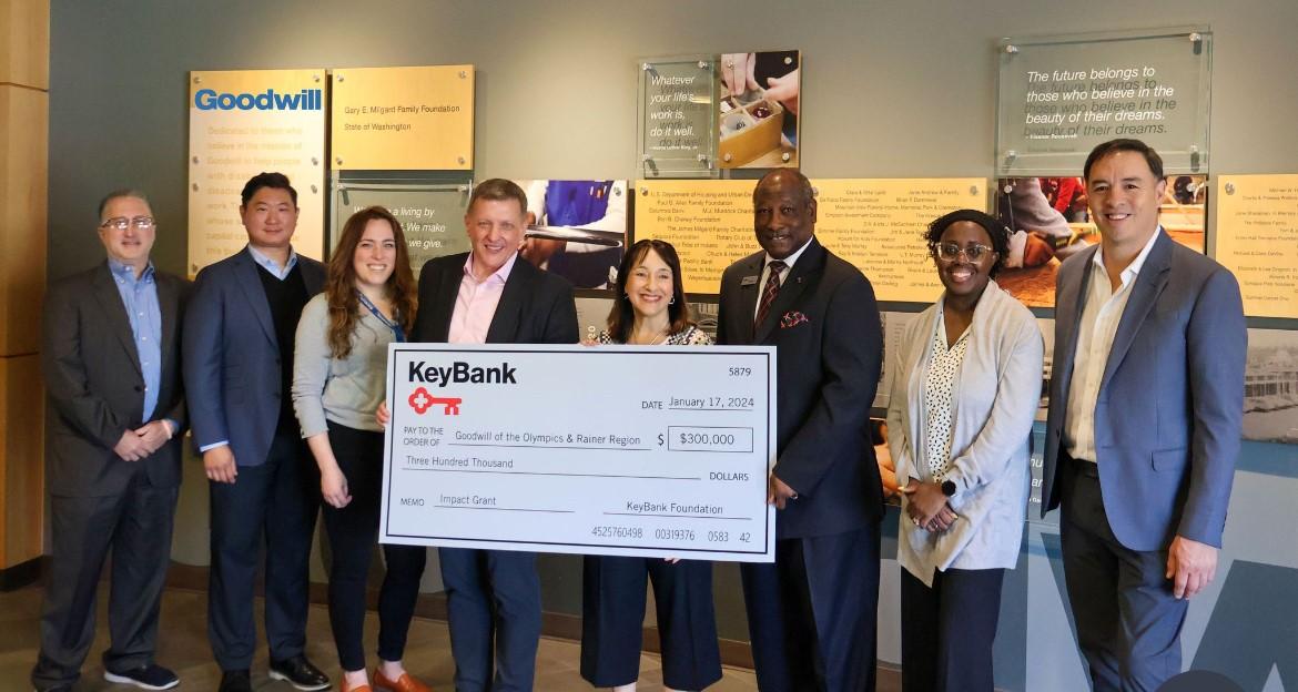 Goodwill of the Olympics and Rainier Location Receives 0,000 Grant From KeyBank for Clear Vitality Initiative