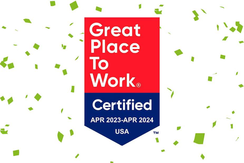 Great Plae to Work Certified badge
