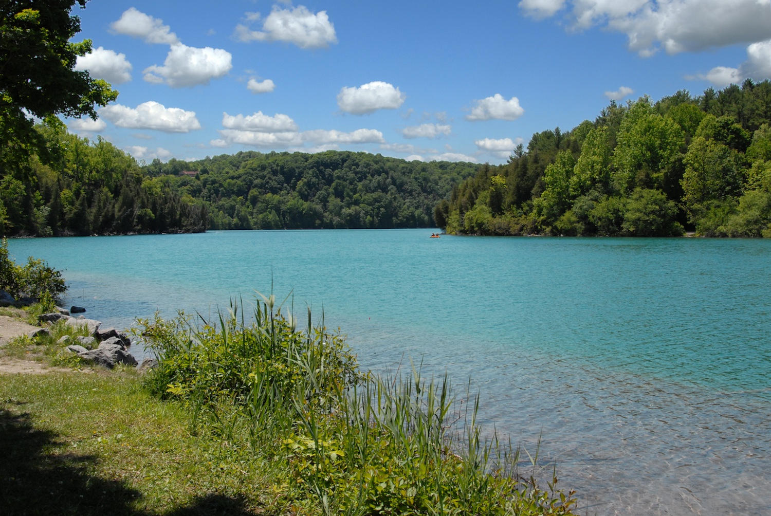 A lake in Green Lakes State Park. 