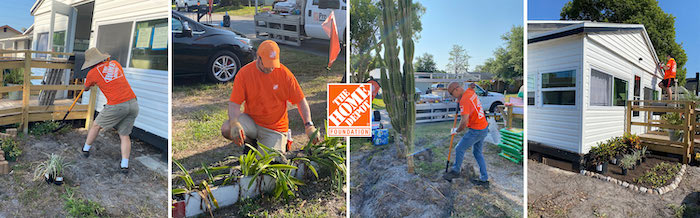 yardwork on a new home