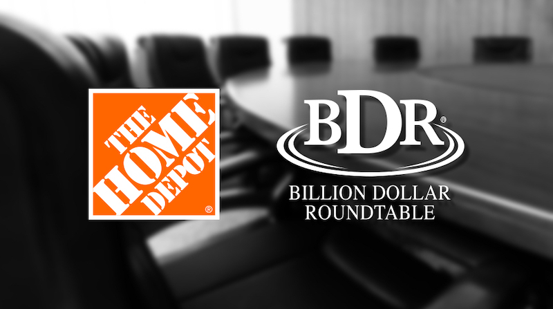 Home Depot and the Billion Dollar Roundtable logos