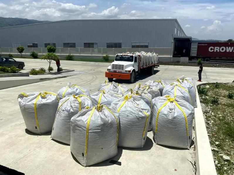 Recycling facility operated by LaVergne Haiti in Croix-des-Bouquets.