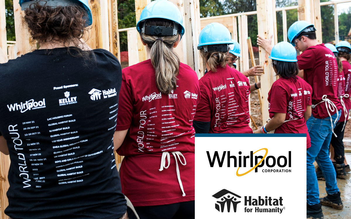 Whirlpool and Habitat For Humanity team. 