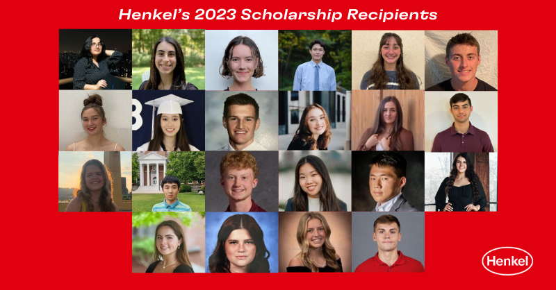 Henkel’s 2023 Scholarship Recipients