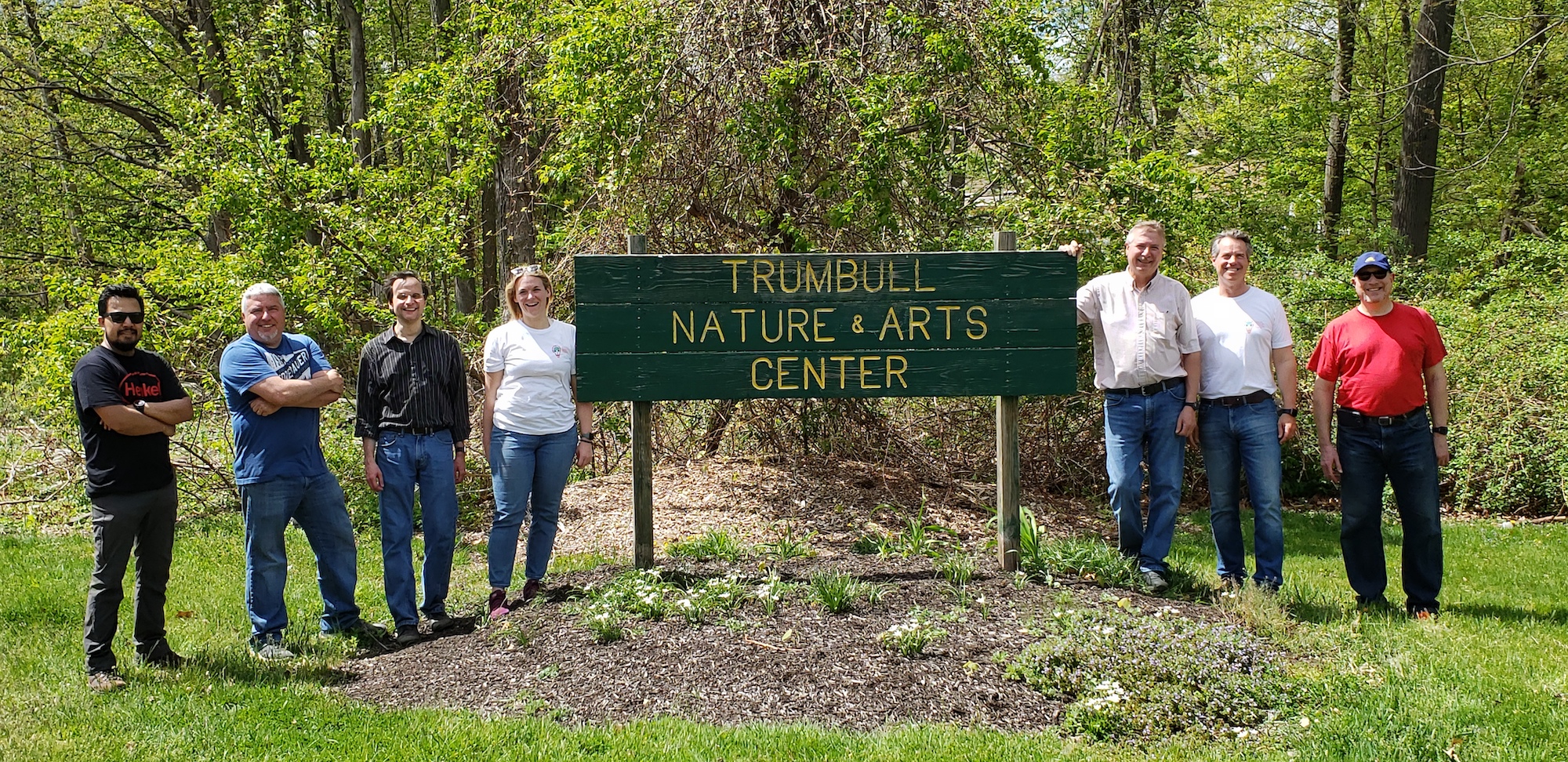 Henkel volunteers at the Trumbull Nature and Arts Center in Connecticut