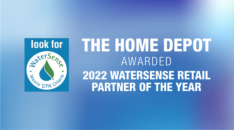 CSRWire - The Home Depot Wins 2022 WaterSense Retail Partner of the Year