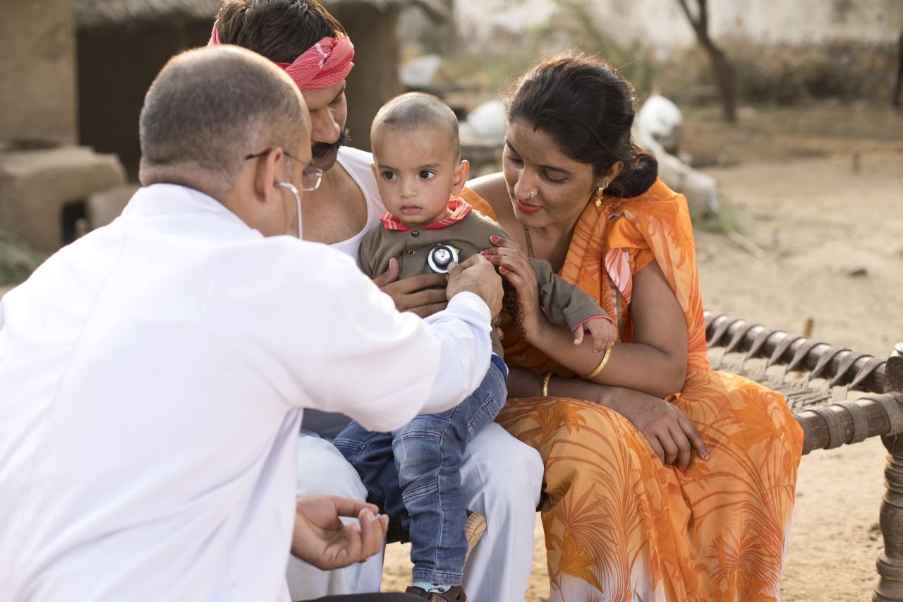 Doctor Helping Child