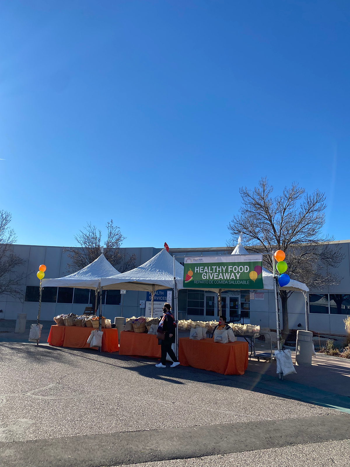 event tents set up outside