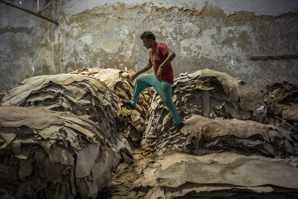 Shri Ram is an employee of the Superhouse Tannery, India (WaterAid/Anindito Mukherjee)