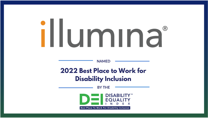 Illumina: 2022 Best Place to Work for Disability Inclusion