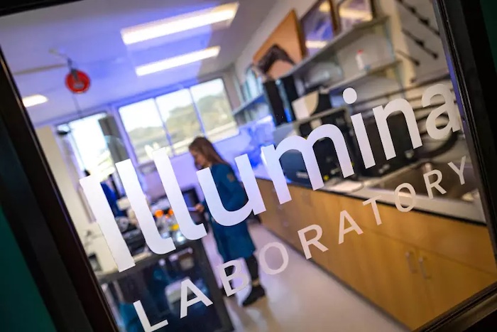 Photo: The Illumina Laboratory in Scholander Hall is one of two new automation Hubbs on the Scripps Oceanography campus. Photos by Erik Jepsen/University Communications.