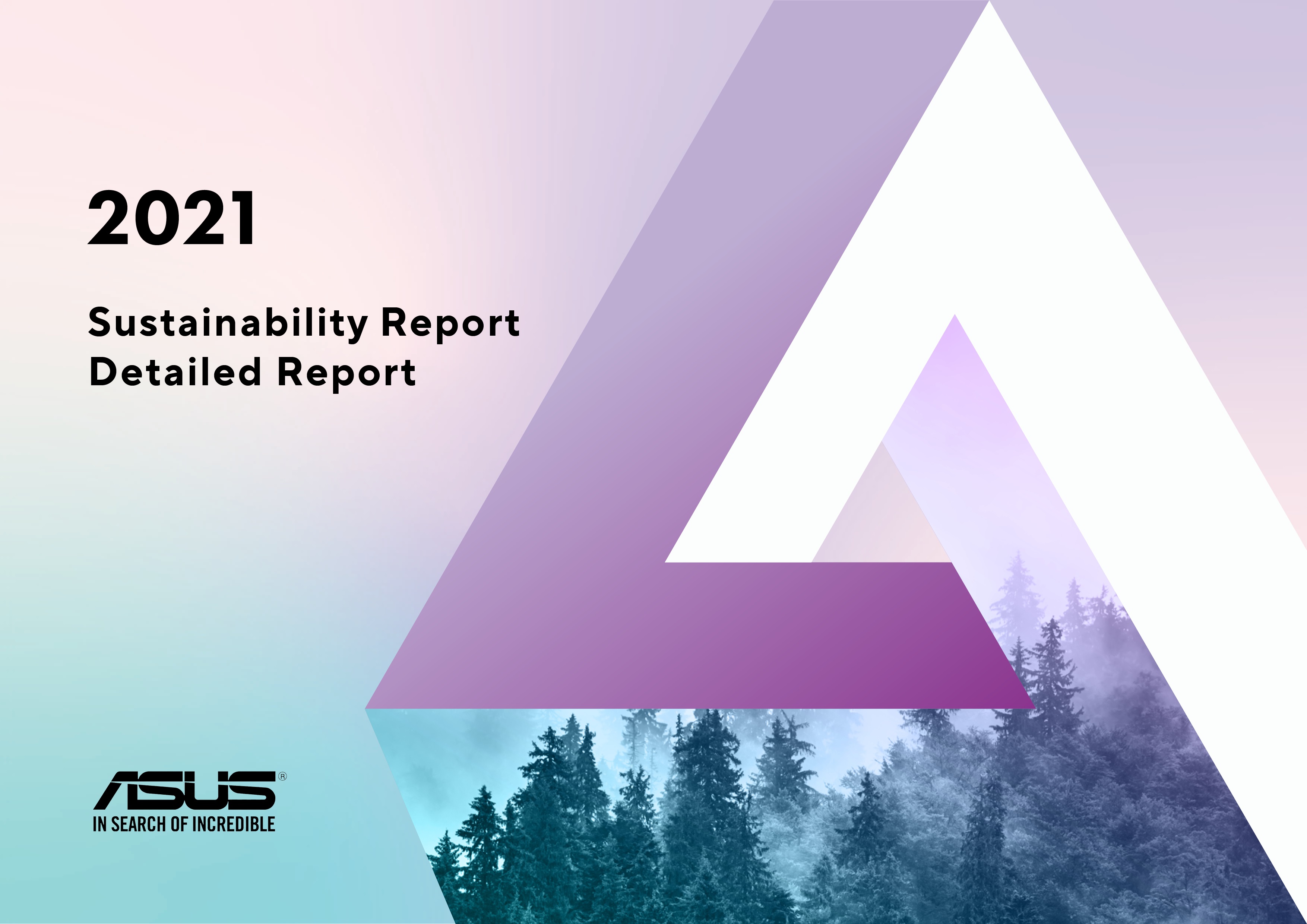 ASUS 2021 Sustainability report cover