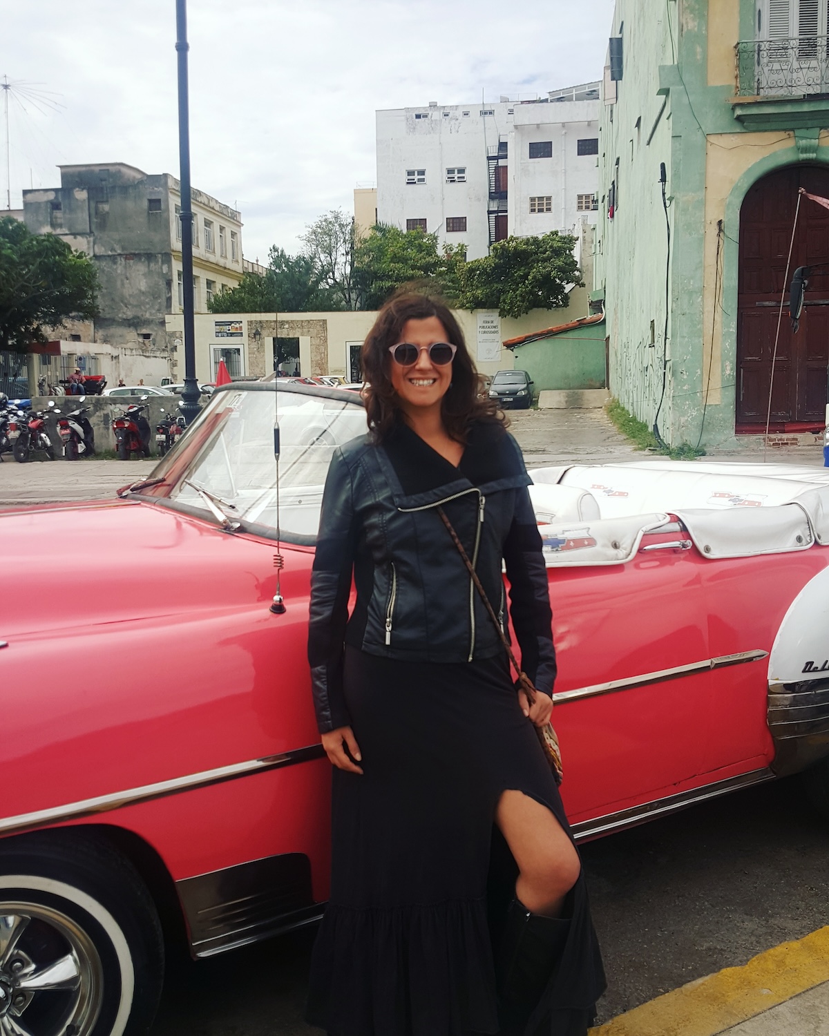 the author in Cuba wearing a 10 year old dress — how to make your clothes last longer