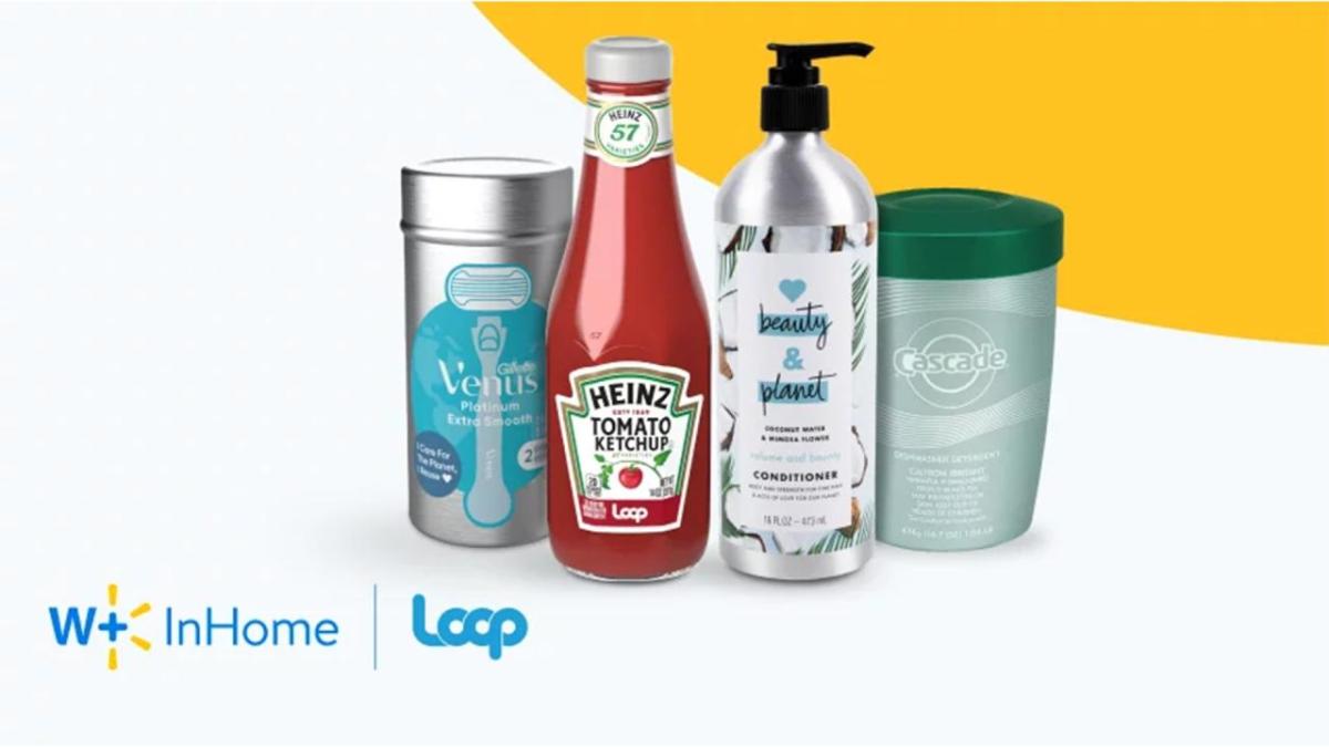 Walmart+ InHome x Loop recycle packaging 