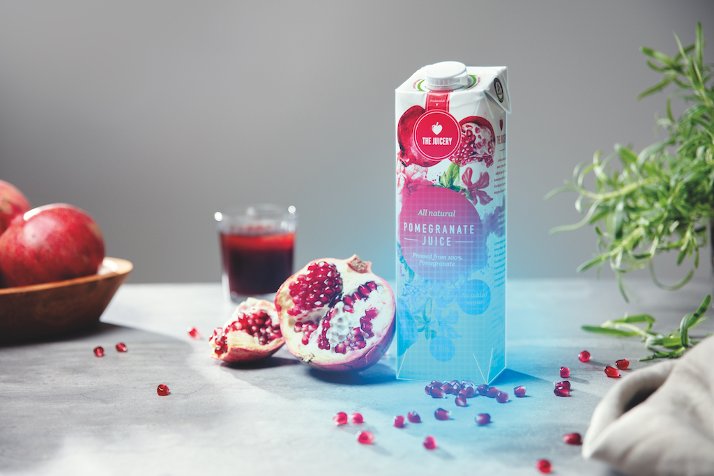 innovation packaging for pomegranate juice