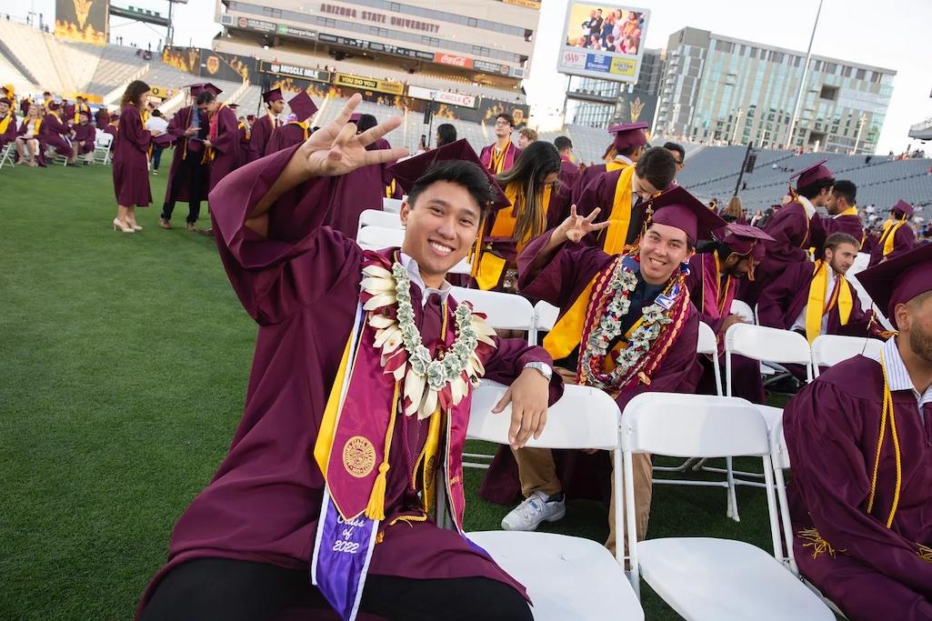 Christopher Reyes at his graduation from Arizona State University.