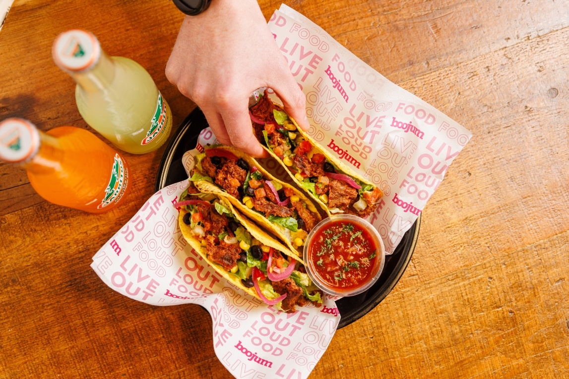 Irish fast casual Mexican chain Boojum rolls out vegan carne asada tacos for Veganuary - new plant-based foods for 2024
