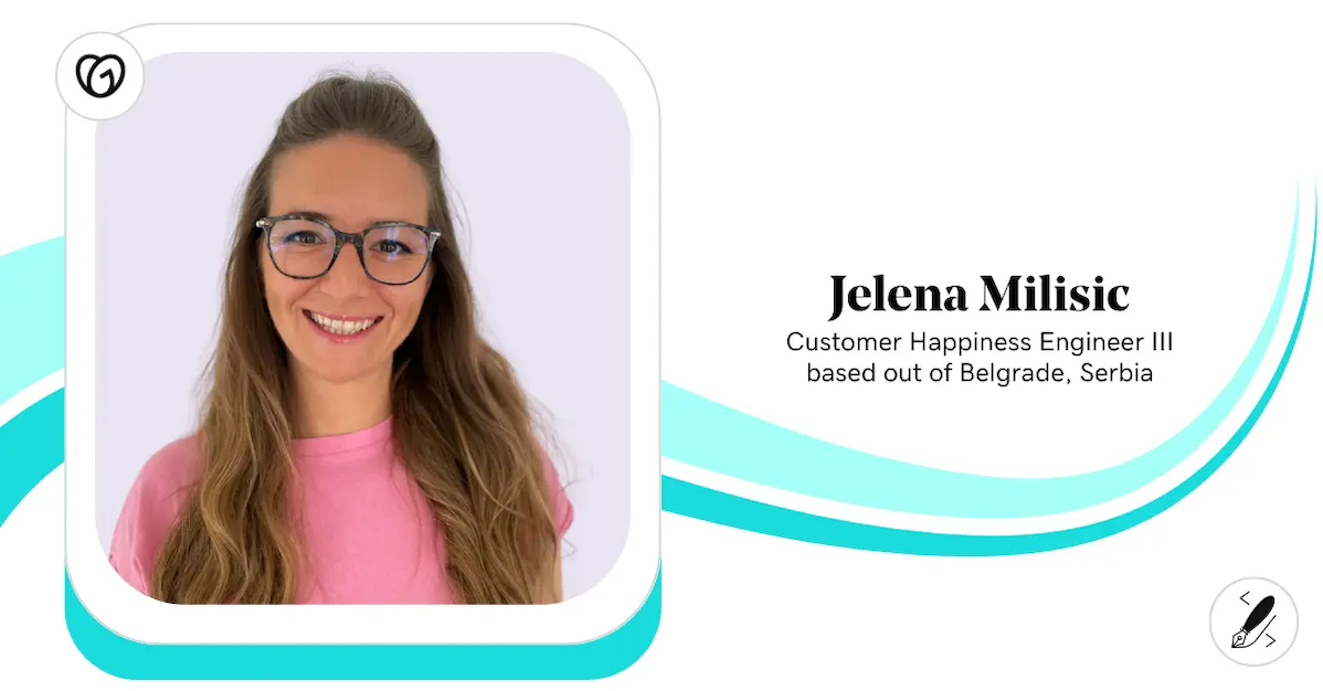 Jelena Milisic, Customer Happiness Engineer, GoDaddy.