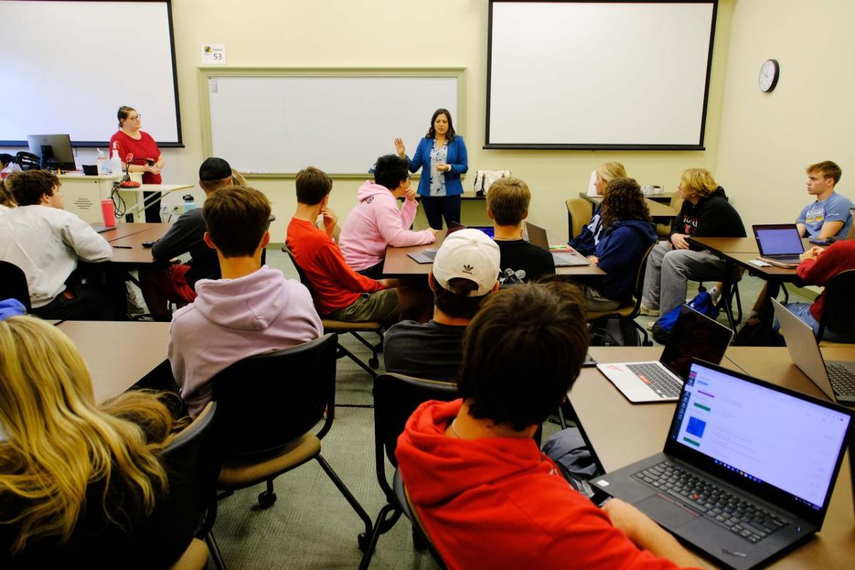 A classroom at University of Miami.