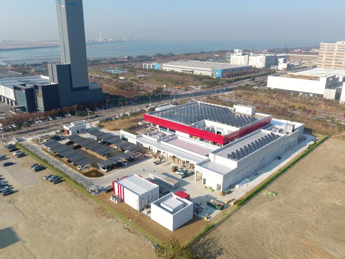 Aerial view of the Henkel plant in Korea.