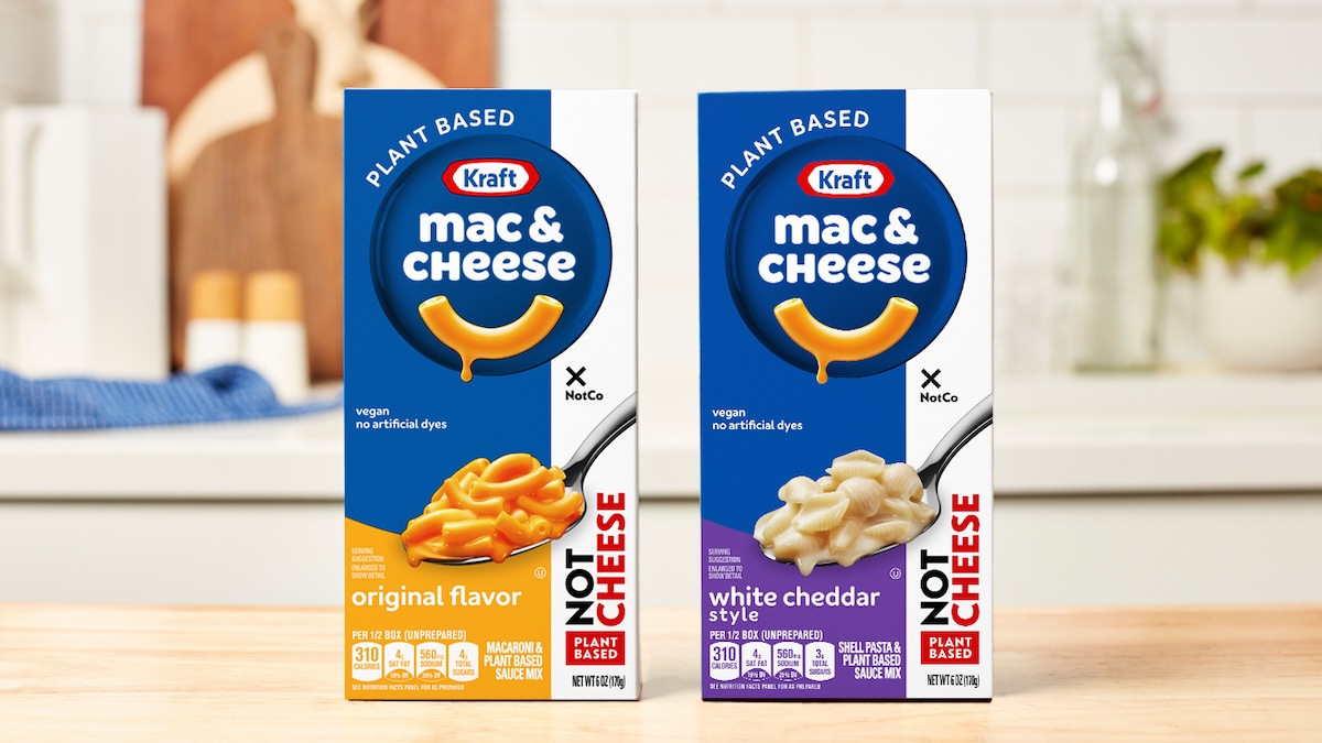 Kraft vegan mac and cheese - new plant-based foods for 2024