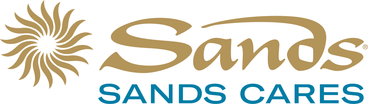 Sands logo "Sands Cares"