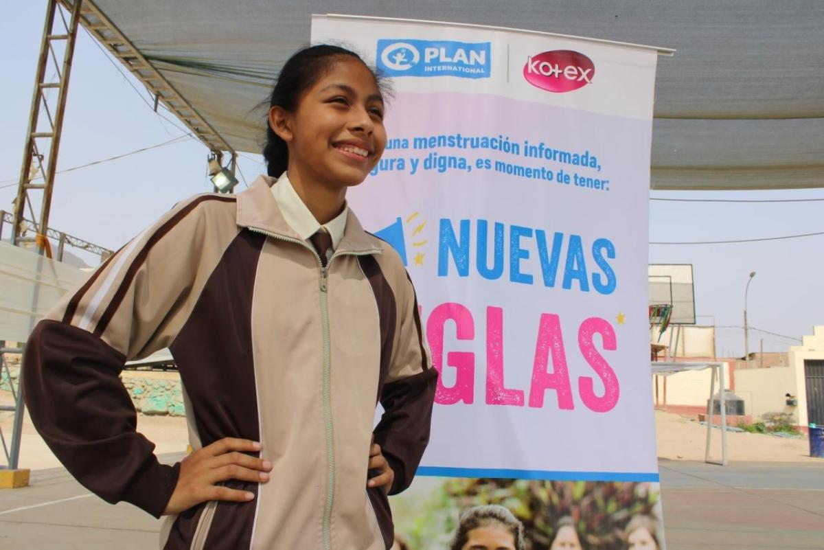 A girl participant of the program in Peru
