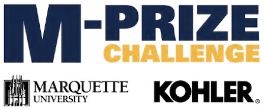 M-PRIZE CHALLENGE, MATQUETTE UNIVERSITY and KOHLER logos