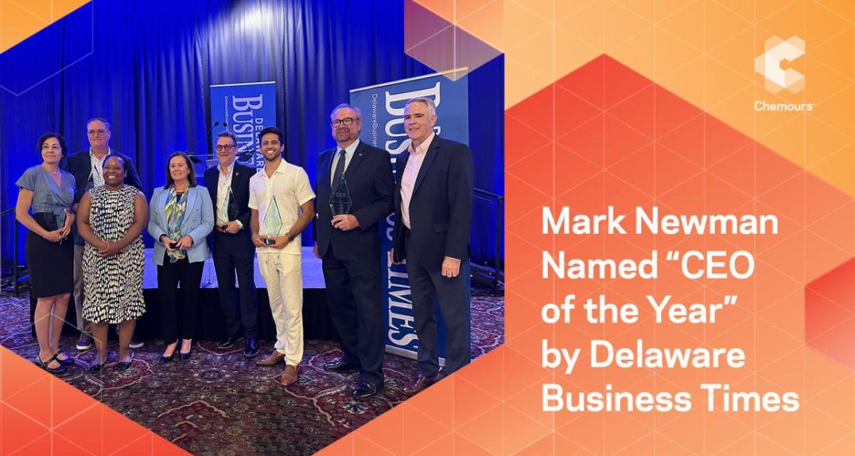 Mark Newman Named "CEO of the Year" by Delaware Business Times
