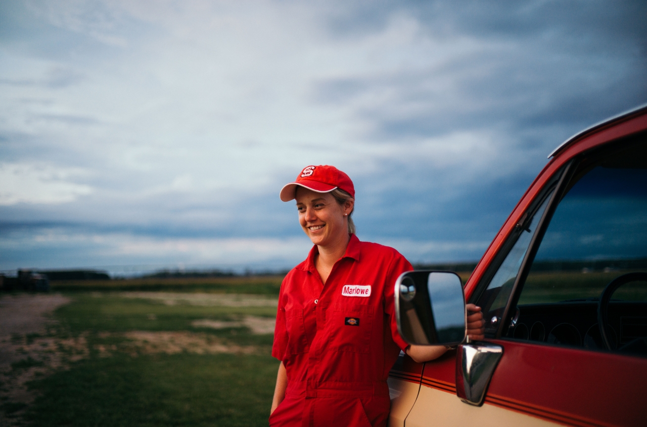 Marlowe Ivey, 36, is a fourth-generation farmer and a second- generation pig farmer. With partnership and collaboration, she’s working to make her farm carbon neutral.