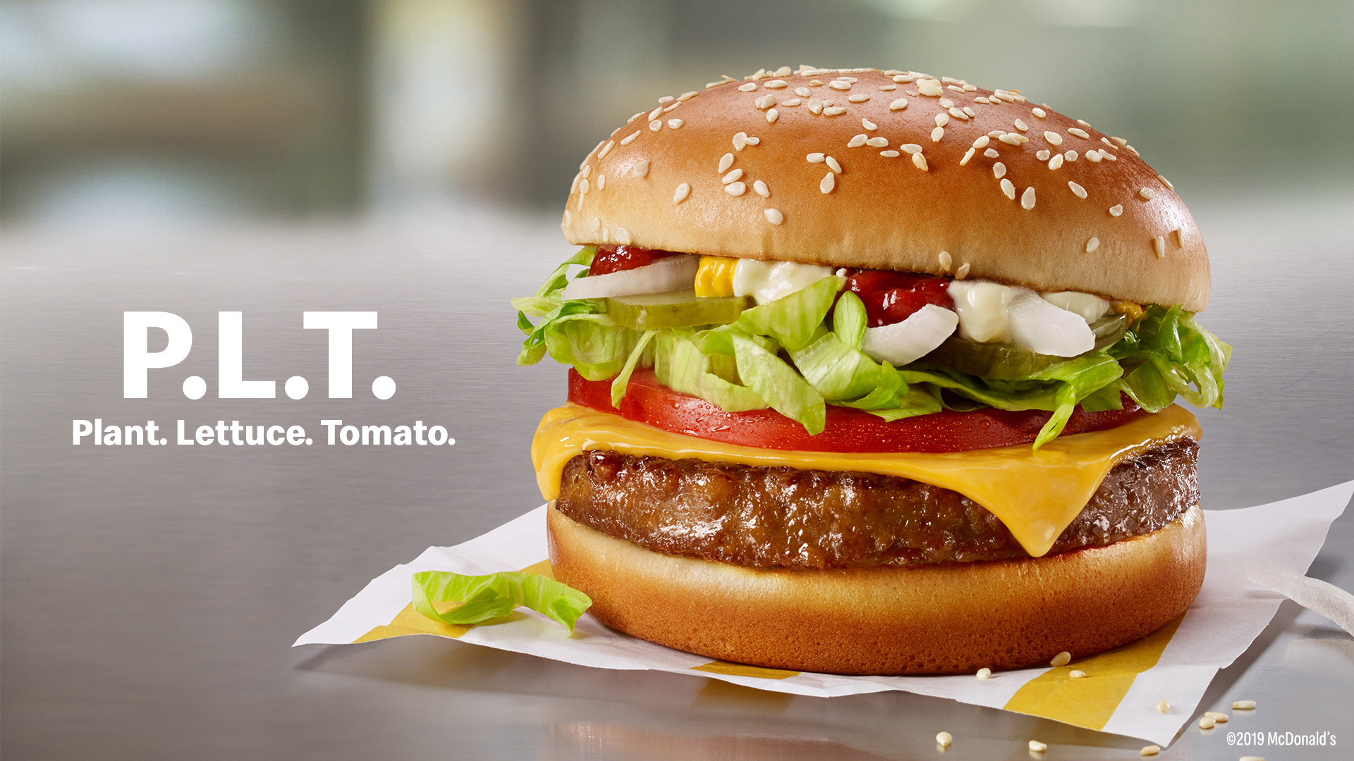 McDonald's PLT plant-based burger