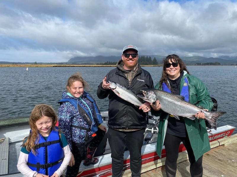 Megan Roder shown on a fishing trip with her family.