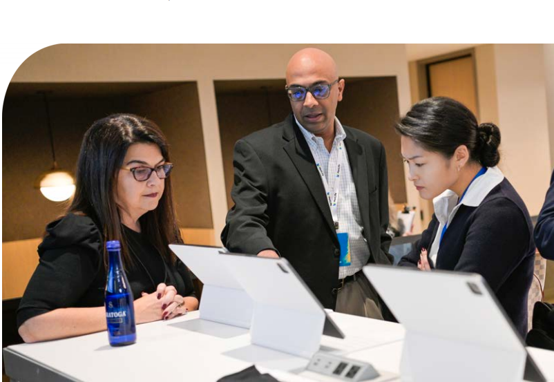 Colleagues showcase MetLife’s products and services during Investor Day.